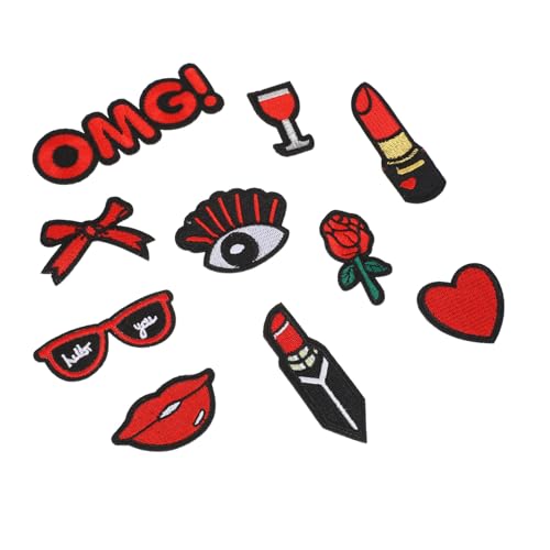 GARIOUANS 10 Stück Teiliges DIY Kleidung Patches zum Aufbügeln und Annähen Kreative Cartoon Applikationen aus Hochwertigem für Kleidung Taschen Schuhe Schals und Hüte Vielseitige von GARIOUANS