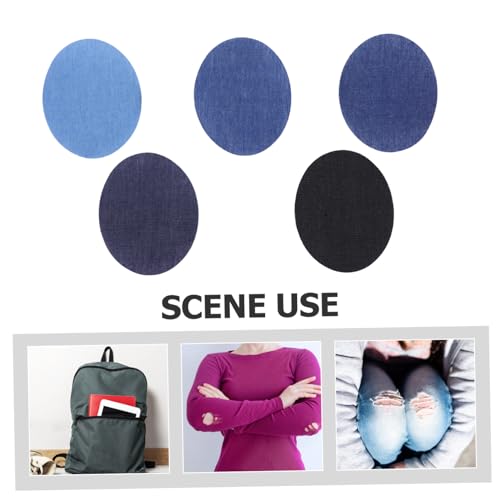 GARIOUANS 10 Stück Teiliges Denim Bügelflicken Oval Form Robuste Jeans Patches zum Aufnähen und Aufbügeln Farben Strapazierfähige Baumwolle für Reparatur Dekoration von Kleidung GARIOUANS 10 Stück Teiliges Denim Bügelflicken Oval Form Robuste Jeans Patches zum Aufnähen und Aufbügeln Farben Strapazierfähige Baumwolle für Reparatur Dekoration von Kleidung von GARIOUANS