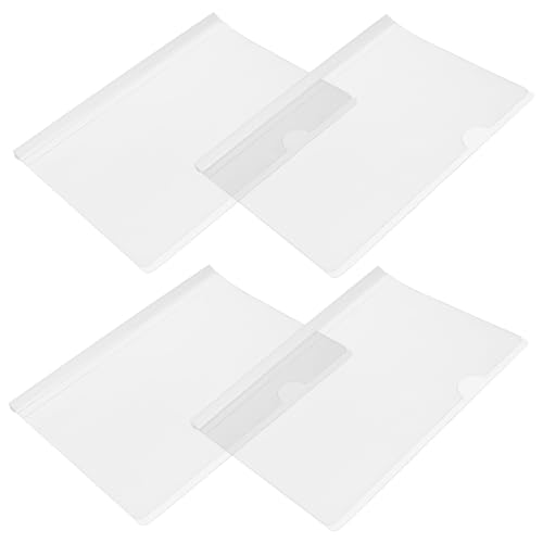 GARIOUANS 10 Stück Teiliges Dokumentenmappe mit Transparenter Hülle und Weißer Schiebestange Vielseitiger Aktenordner zum Sicheren Halten von Papieren Berichten und Schulunterlagen von GARIOUANS