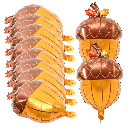 GARIOUANS 10 Stück Teiliges Folienballon Dekorativen Kiefernzapfen Herbstliche Partydeko Große Luftballons für Thanksgiving Vielseitige Wand Raumgestaltung Feststimmung GARIOUANS 10 Stück Teiliges Folienballon Dekorativen Kiefernzapfen Herbstliche Partydeko Große Luftballons für Thanksgiving Vielseitige Wand Raumgestaltung Feststimmung von GARIOUANS