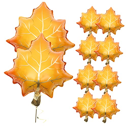 GARIOUANS 10 Stück Teiliges Folienballons Ahornblattform Herbstliche Partydeko für Thanksgiving und Fall Partys Hochwertige Aluminiumfolie für Fotorequisiten und Raumdekoration GARIOUANS 10 Stück Teiliges Folienballons Ahornblattform Herbstliche Partydeko für Thanksgiving und Fall Partys Hochwertige Aluminiumfolie für Fotorequisiten und Raumdekoration von GARIOUANS