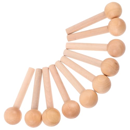 GARIOUANS 10 Stück Teiliges Holzstäbe mit Kugelkopf aus Buchenholz Langlebige Holzhaken für Lochwand Zubehör für Wood Pegboard Wandorganizer Glatte Oberfläche für DIY Bastelprojekte und GARIOUANS 10 Stück Teiliges Holzstäbe mit Kugelkopf aus Buchenholz Langlebige Holzhaken für Lochwand Zubehör für Wood Pegboard Wandorganizer Glatte Oberfläche für DIY Bastelprojekte und von GARIOUANS