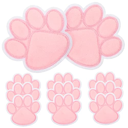 GARIOUANS 10 Stück Teiliges Hundepfoten Aufnäher zum Aufnähen Dekorative Stoff Patches für Kleidung Hüte Taschen und DIY Projekte Hochwertige Gestaltete Applikationen für Kreative von GARIOUANS
