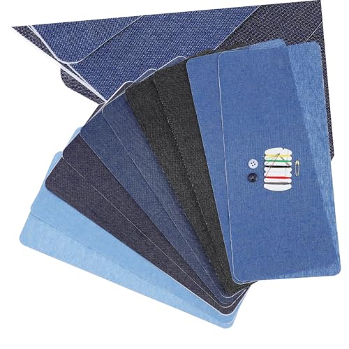 GARIOUANS 10 Stück Teiliges Jeans Flicken zum Aufbügeln Vielseitige Kleidungspatches mit Starker Haftung Farblich Abgestimmt für Reparatur und Dekoration Waschbeständig und Frei GARIOUANS 10 Stück Teiliges Jeans Flicken zum Aufbügeln Vielseitige Kleidungspatches mit Starker Haftung Farblich Abgestimmt für Reparatur und Dekoration Waschbeständig und Frei von GARIOUANS