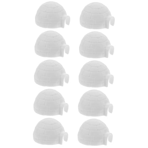 GARIOUANS 10 Stück Teiliges Kindgerechte Realistische Iglu Figuren aus Kunststoff Dekorative Mini Modelle Stabile Tischdekoration Geeignet für Kinderzimmer Garten und GARIOUANS 10 Stück Teiliges Kindgerechte Realistische Iglu Figuren aus Kunststoff Dekorative Mini Modelle Stabile Tischdekoration Geeignet für Kinderzimmer Garten und von GARIOUANS