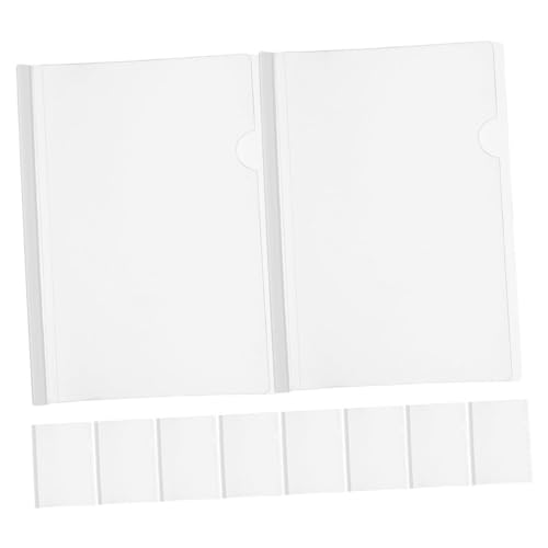 GARIOUANS 10 Stück Teiliges Kunststoff Slide Binder Transparente Berichtsordner mit Weißem Schiebebalken Widerstandsfähige Kunststoff Bindestangen für Schnelles Organisieren und GARIOUANS 10 Stück Teiliges Kunststoff Slide Binder Transparente Berichtsordner mit Weißem Schiebebalken Widerstandsfähige Kunststoff Bindestangen für Schnelles Organisieren und von GARIOUANS