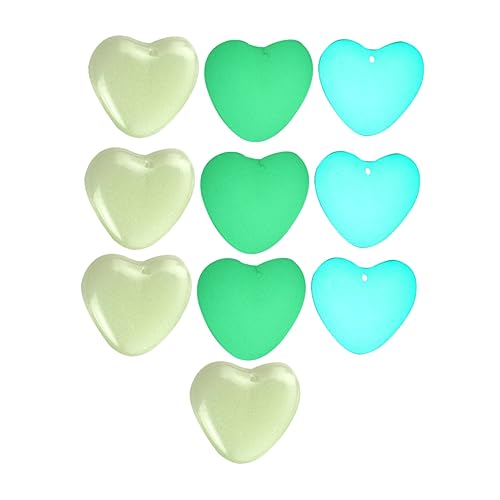 GARIOUANS 10 Stück Teiliges Leuchtender Pfirsich Herz Anhänger aus Synthetischem Material Glatte Oberfläche Bunte Farben für DIY Schmuckherstellung Halsketten und Schlüsselanhänger GARIOUANS 10 Stück Teiliges Leuchtender Pfirsich Herz Anhänger aus Synthetischem Material Glatte Oberfläche Bunte Farben für DIY Schmuckherstellung Halsketten und Schlüsselanhänger von GARIOUANS