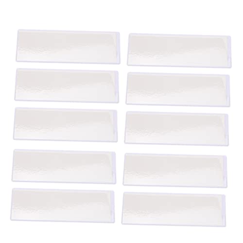 GARIOUANS 10 Stück Teiliges Magnetische Kartenhalter PVC Transparente Etikettenhüllen Selbstklebend Vielseitig Einsetzbar für Büro Schule Lager zur Ordentlichen Beschriftung von GARIOUANS