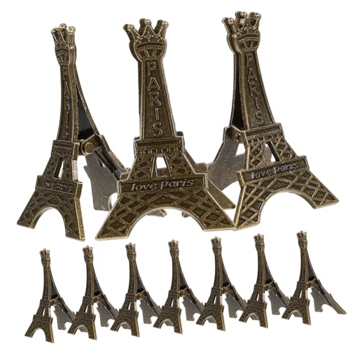 GARIOUANS 10 Stück Teiliges Metall Eiffelturm Memo Halter Tischkartenhalter Notizhalter für Fotos und Tischnummern Kreativer Vintage Tischdeko Clip für Party Hochzeit Büro und Zuhause GARIOUANS 10 Stück Teiliges Metall Eiffelturm Memo Halter Tischkartenhalter Notizhalter für Fotos und Tischnummern Kreativer Vintage Tischdeko Clip für Party Hochzeit Büro und Zuhause von GARIOUANS