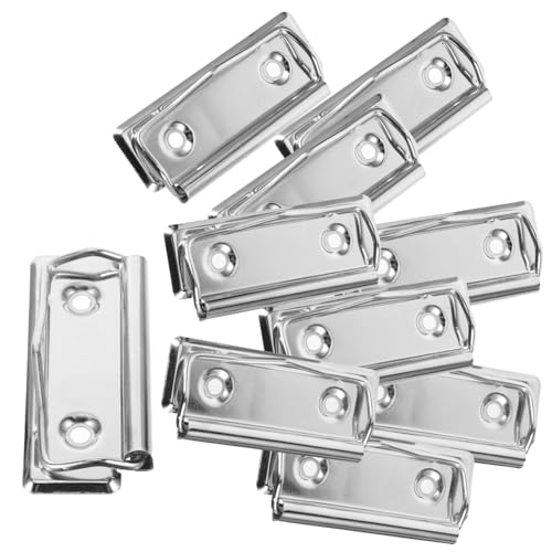 GARIOUANS 10 Stück Teiliges Metall Klemmbrett Klammern Starke Büroklammern für Dokumentenhalter Speisekarten und Formularhalter Zuverlässige Metall Clip Clips für Büro Schule und Zuhause GARIOUANS 10 Stück Teiliges Metall Klemmbrett Klammern Starke Büroklammern für Dokumentenhalter Speisekarten und Formularhalter Zuverlässige Metall Clip Clips für Büro Schule und Zuhause von GARIOUANS