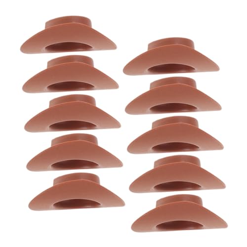 GARIOUANS 10 Stück Teiliges Miniatur Cowboy Hüte aus Kunststoff Vielseitige Puppenhüte für Bastelarbeiten Niedliche Dekoration für Puppen und Kreative Miniaturszenen GARIOUANS 10 Stück Teiliges Miniatur Cowboy Hüte aus Kunststoff Vielseitige Puppenhüte für Bastelarbeiten Niedliche Dekoration für Puppen und Kreative Miniaturszenen von GARIOUANS