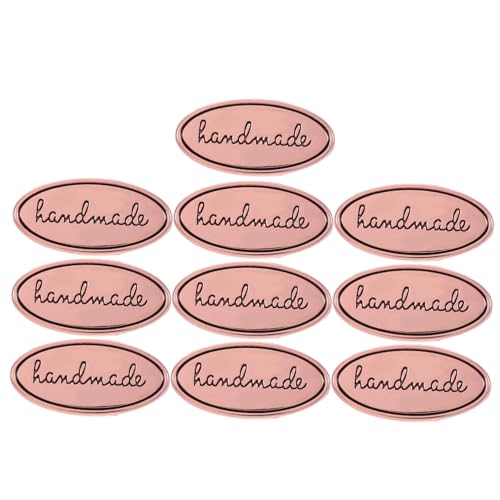 GARIOUANS 10 Stück Teiliges Ovale Metall handarbeitsetiketten Roségold mit Unterlegscheiben Vielseitig für DIY nähprojekte Kleidung Taschen Jeans und Schuhe Einfache Montage Leichte GARIOUANS 10 Stück Teiliges Ovale Metall handarbeitsetiketten Roségold mit Unterlegscheiben Vielseitig für DIY nähprojekte Kleidung Taschen Jeans und Schuhe Einfache Montage Leichte von GARIOUANS