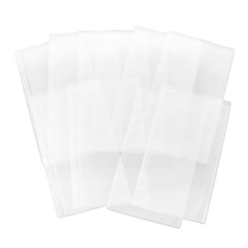 GARIOUANS 10 Stück Teiliges PVC Aufbewahrungsbeutel Transparente Abgerundete Ecktaschen mit Lochung für Ringordner Langlebige Praktische Dokumenten und Namenskartenhüllen für Reise und Büro GARIOUANS 10 Stück Teiliges PVC Aufbewahrungsbeutel Transparente Abgerundete Ecktaschen mit Lochung für Ringordner Langlebige Praktische Dokumenten und Namenskartenhüllen für Reise und Büro von GARIOUANS