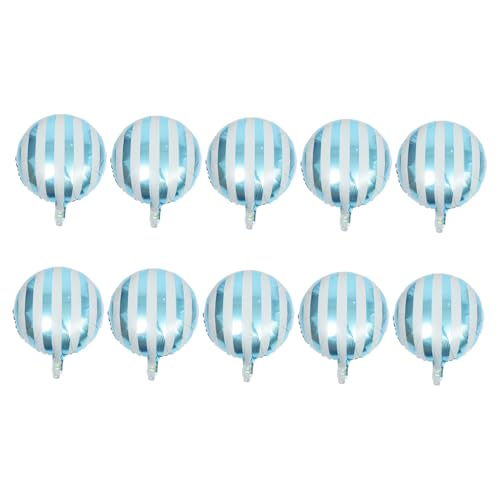 GARIOUANS 10 Stück Teiliges Runde Gestreifte Candy Farben Luftballons aus Aluminiumfolie Dekorativ und Sicher für Geburtstag Hochzeit Partydekoration Festliche Atmosphäre Zuhause und Event GARIOUANS 10 Stück Teiliges Runde Gestreifte Candy Farben Luftballons aus Aluminiumfolie Dekorativ und Sicher für Geburtstag Hochzeit Partydekoration Festliche Atmosphäre Zuhause und Event von GARIOUANS