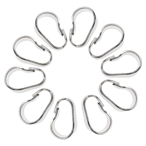 GARIOUANS 10 Stück Teiliges Schmuckverschluss Clip Silberfarbenem Langlebiger Glatter Kettenanhänger Verschluss für DIY Halsketten und Armbänder Einfache Montage Vielseitiger GARIOUANS 10 Stück Teiliges Schmuckverschluss Clip Silberfarbenem Langlebiger Glatter Kettenanhänger Verschluss für DIY Halsketten und Armbänder Einfache Montage Vielseitiger von GARIOUANS