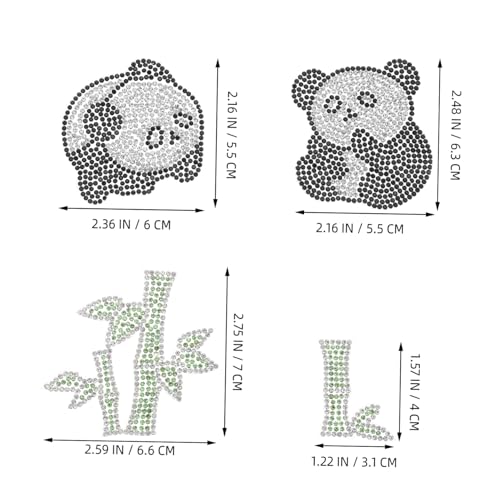 GARIOUANS 10 Stück Teiliges Selbstklebender Panda Patches mit Strass und Stoff Langlebig und Vielseitig für Kleidung Rucksäcke Hüte für DIY und Familienaktivitäten GARIOUANS 10 Stück Teiliges Selbstklebender Panda Patches mit Strass und Stoff Langlebig und Vielseitig für Kleidung Rucksäcke Hüte für DIY und Familienaktivitäten von GARIOUANS