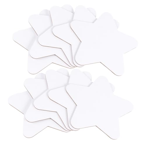 GARIOUANS 10 Stück Teiliges Sternförmige Baumwoll leinwandpaneele Stabile Malplatten für Öl Acrylfarben Leichtes Tragbares Zeichenbrett für Künstler und Dekoration von GARIOUANS