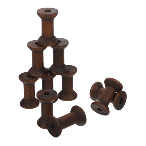 GARIOUANS 10 Stück Teiliges Vintage Holz Spulen Natürlichem Holz mit Einzigartiger Maserung Handgefertigte Bobbins für Diy Stickerei Webarbeiten Bastelprojekte und Dekorative Vintage GARIOUANS 10 Stück Teiliges Vintage Holz Spulen Natürlichem Holz mit Einzigartiger Maserung Handgefertigte Bobbins für Diy Stickerei Webarbeiten Bastelprojekte und Dekorative Vintage von GARIOUANS