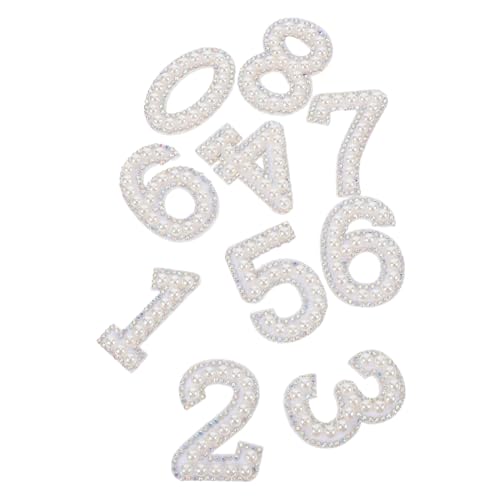 GARIOUANS 10 Stück Teiliges Zahlen Aufnäher mit Strass und Perlen zum Aufbügeln Funkelnde Applikationen für DIY Kleidung Einfache Anwendung für Jeans Jacken Party und Hochzeitsdekoration GARIOUANS 10 Stück Teiliges Zahlen Aufnäher mit Strass und Perlen zum Aufbügeln Funkelnde Applikationen für DIY Kleidung Einfache Anwendung für Jeans Jacken Party und Hochzeitsdekoration von GARIOUANS