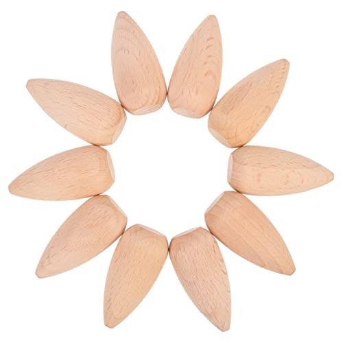 GARIOUANS 10 Stück Unbemalte Holz Peg Puppen DIY Malen Figuren Naturholz für Bastelprojekte für Kindergarten und Kreative Dekoration von GARIOUANS
