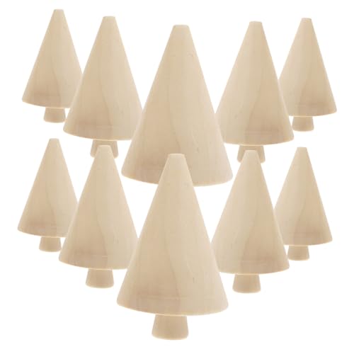 GARIOUANS 10 Stück Unbemalte Holzminiaturen DIY Bemalbare Holz bäumchen Leichte Langlebige Holz dekorationen für Bastelprojekte Tisch Festdekoration Kreative Holzkunst für Zuhause und GARIOUANS 10 Stück Unbemalte Holzminiaturen DIY Bemalbare Holz bäumchen Leichte Langlebige Holz dekorationen für Bastelprojekte Tisch Festdekoration Kreative Holzkunst für Zuhause und von GARIOUANS
