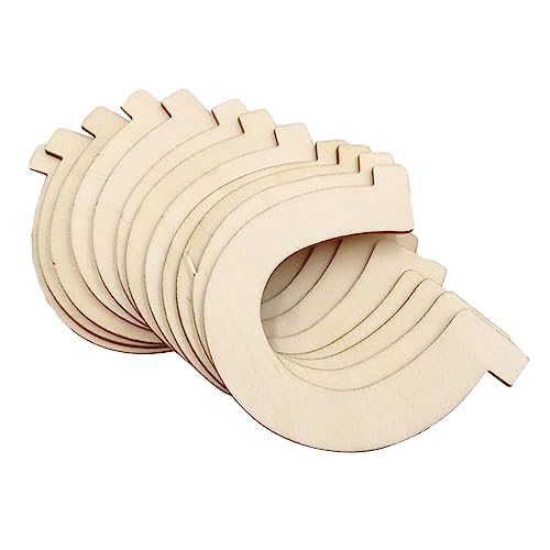 GARIOUANS 10 Stück Unvollendete Holzscheiben im Pferdehufe Design Teiliges für Kreative Bastelprojekte Kindersicheres Glattes Holzmaterial für DIY Dekorationen und Malspiele GARIOUANS 10 Stück Unvollendete Holzscheiben im Pferdehufe Design Teiliges für Kreative Bastelprojekte Kindersicheres Glattes Holzmaterial für DIY Dekorationen und Malspiele von GARIOUANS