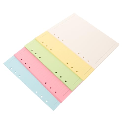 GARIOUANS 100 Blatt Nachfüllpapier Liniertes Papier Farben Lochung für Ringbuch Planer und Notizbuch Einlagen von GARIOUANS