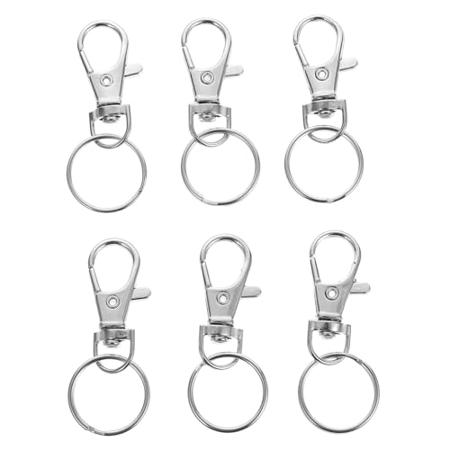 GARIOUANS 100 Sätze Alloy Dog Buckle Set Schlüsselringe und Karabiner für DIY Projekte Langlebig Rostfrei Leicht und Robust für Kreative Bastelarbeiten von GARIOUANS