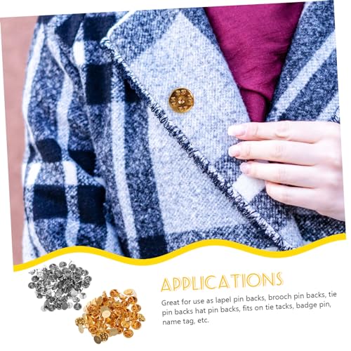 GARIOUANS 100 Sätze Pin Backs für Broschen Flache Schmetterlings Kupplungen Gold und Silber Langlebige Anstecknadel Rückseiten für DIY Schmuck und Handwerk Kompakt Leicht und Vielseitig GARIOUANS 100 Sätze Pin Backs für Broschen Flache Schmetterlings Kupplungen Gold und Silber Langlebige Anstecknadel Rückseiten für DIY Schmuck und Handwerk Kompakt Leicht und Vielseitig von GARIOUANS