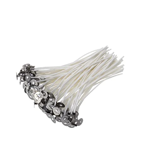 GARIOUANS 100 Stück Baumwoll Kerzendochte mit Metallsockel Raucharme Vorgewachste Dochte für Kerzenherstellung Geeignet für Soja Gel und Paraffinwachs DIY Kerzenprojekt Zubehör GARIOUANS 100 Stück Baumwoll Kerzendochte mit Metallsockel Raucharme Vorgewachste Dochte für Kerzenherstellung Geeignet für Soja Gel und Paraffinwachs DIY Kerzenprojekt Zubehör von GARIOUANS
