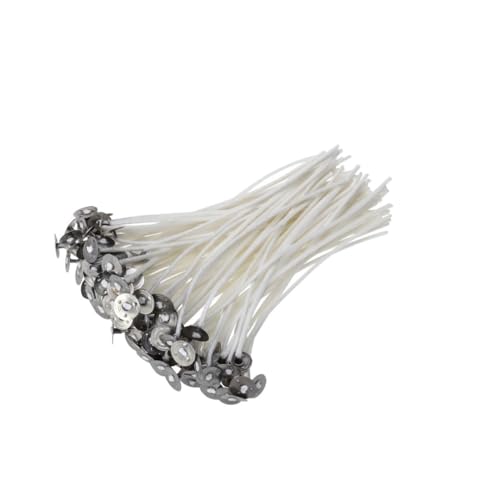 GARIOUANS 100 Stück Baumwoll Kerzendochte mit Tab Raucharm Vorgewachst Geruchlos für DIY Kerzenherstellung Geeignet für Soja Gel und Paraffinwachs Einfache Fixierung GARIOUANS 100 Stück Baumwoll Kerzendochte mit Tab Raucharm Vorgewachst Geruchlos für DIY Kerzenherstellung Geeignet für Soja Gel und Paraffinwachs Einfache Fixierung von GARIOUANS