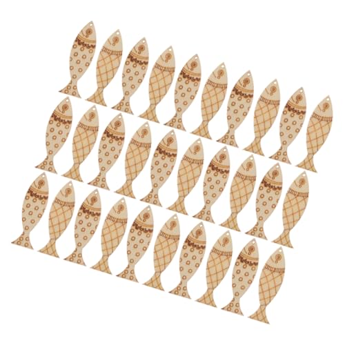GARIOUANS 100 Stück Bemalter Fischanhänger Fischhandwerk Holz Fisch Wanddekoration -Holzausschnitte Holztiere zum bemalen Holzornamente für das Kunsthandwerk Fischausschnitt Pappelbrett GARIOUANS 100 Stück Bemalter Fischanhänger Fischhandwerk Holz Fisch Wanddekoration -Holzausschnitte Holztiere zum bemalen Holzornamente für das Kunsthandwerk Fischausschnitt Pappelbrett von GARIOUANS
