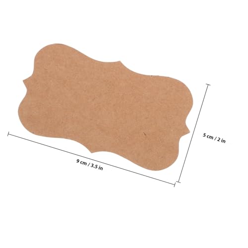GARIOUANS 100 Stück Blanko Karteikarten aus Kraftpapier Kleine Notizkarten Vielseitig Einsetzbar als Visitenkartenpapier Lernkarten und Einladungskarten zum Beschriften und Organisieren von GARIOUANS