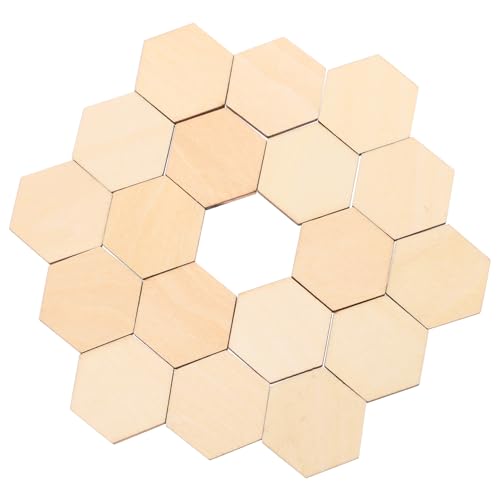GARIOUANS 100 Stück Buchenholz Sechseckige Ornamente Unlackierte Holzformen für Diy Bastelarbeiten Dekorationen für Hochzeiten Geburtstage und Weihnachten GARIOUANS 100 Stück Buchenholz Sechseckige Ornamente Unlackierte Holzformen für Diy Bastelarbeiten Dekorationen für Hochzeiten Geburtstage und Weihnachten von GARIOUANS