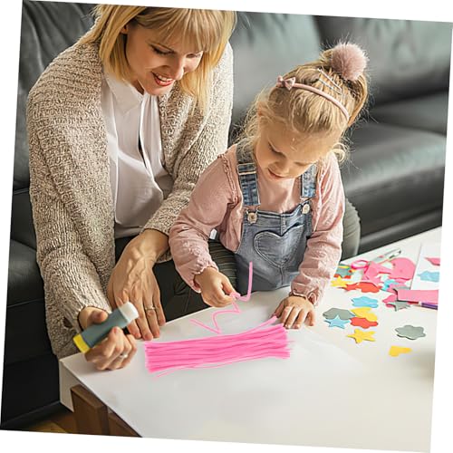 GARIOUANS 100 Stück Bunte Chenille sticks zum Basteln Weiche DIY Bastelstäbe für Kreative Twisted Sticks für Handwerksprojekte Pädagogisches Bastelzubehör für Kindergarten und Schule von GARIOUANS