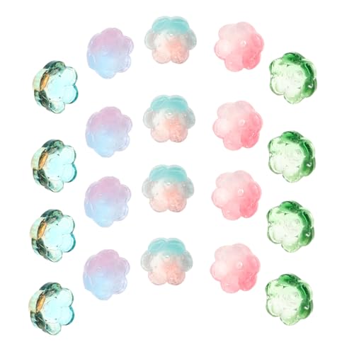 GARIOUANS 100 Stück Bunte Glasblumenperlen Bellflower mit Farbverlauf Leichte Langlebige Schmuckperlen für DIY Armbänder Halsketten Ohrringe Vielseitig für Kreative Bastelprojekte GARIOUANS 100 Stück Bunte Glasblumenperlen Bellflower mit Farbverlauf Leichte Langlebige Schmuckperlen für DIY Armbänder Halsketten Ohrringe Vielseitig für Kreative Bastelprojekte von GARIOUANS