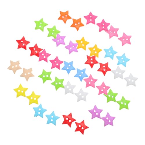 GARIOUANS 100 Stück Bunte Sterne Knöpfe für Näh und Diy Projekte Zwei Knöpfe für Scrapbooking Malen und Bastelarbeiten GARIOUANS 100 Stück Bunte Sterne Knöpfe für Näh und Diy Projekte Zwei Knöpfe für Scrapbooking Malen und Bastelarbeiten von GARIOUANS