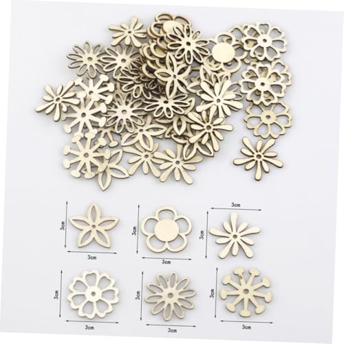 GARIOUANS 100 Stück DIY Holzscheiben Blumenform Holzornament Bastelset Kreativspielzeug Holzscheiben zum Bemalen Dekoration Scrapbooking Kunsthandwerk GARIOUANS 100 Stück DIY Holzscheiben Blumenform Holzornament Bastelset Kreativspielzeug Holzscheiben zum Bemalen Dekoration Scrapbooking Kunsthandwerk von GARIOUANS
