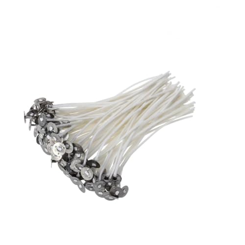 GARIOUANS 100 Stück Dochte für Kerzenherstellung Baumwollkern mit Tab Vorgewachst Raucharm Geruchlos Geeignet für Sojawachs Gel und Paraffinwachs DIY Kerzenprojekt GARIOUANS 100 Stück Dochte für Kerzenherstellung Baumwollkern mit Tab Vorgewachst Raucharm Geruchlos Geeignet für Sojawachs Gel und Paraffinwachs DIY Kerzenprojekt von GARIOUANS
