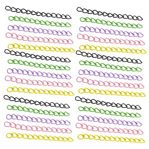 GARIOUANS 100 Stück Eisenketten -Schmuckzubehör Herstellung Handwerk hängende Kette ästhetisch Goldkette Verlängerungskette Kettenverlängerung Kette verlängern Bulk-Halskette Schmuckkette von GARIOUANS