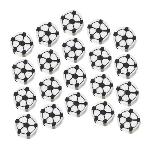 GARIOUANS 100 Stück Fußball Perlen aus Polymer Clay Bunte Bastelperlen mit Glatter Oberfläche Langlebig und Verschleißfest zum Auffädeln für Schmuck Armbänder und DIY Ketten GARIOUANS 100 Stück Fußball Perlen aus Polymer Clay Bunte Bastelperlen mit Glatter Oberfläche Langlebig und Verschleißfest zum Auffädeln für Schmuck Armbänder und DIY Ketten von GARIOUANS