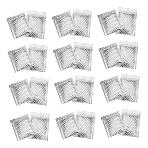 GARIOUANS 100 Stück Gepolsterte Luftpolster versandtaschen Selbstklebend Silber für Sicheren Versand Schmuck Kosmetik Kleine Geschenke GARIOUANS 100 Stück Gepolsterte Luftpolster versandtaschen Selbstklebend Silber für Sicheren Versand Schmuck Kosmetik Kleine Geschenke von GARIOUANS
