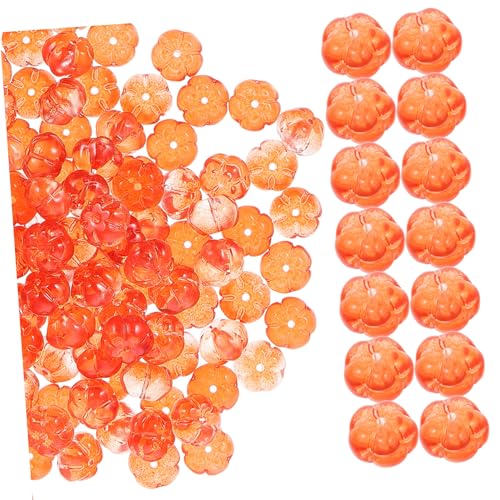 GARIOUANS 100 Stück Glasperlen Kürbisform Abstandsperlen für DIY Schmuckherstellung Langlebig Verschleißfest Geeignet für Armband Halskette Schmuckzubehör GARIOUANS 100 Stück Glasperlen Kürbisform Abstandsperlen für DIY Schmuckherstellung Langlebig Verschleißfest Geeignet für Armband Halskette Schmuckzubehör von GARIOUANS