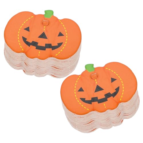 GARIOUANS 100 Stück Halloween Geschenkanhänger aus Hochwertigem Papier Vorgelocht Robuste Kürbis Design Etiketten für Geschenkverpackungen Partydekoration und DIY Bastelbedarf GARIOUANS 100 Stück Halloween Geschenkanhänger aus Hochwertigem Papier Vorgelocht Robuste Kürbis Design Etiketten für Geschenkverpackungen Partydekoration und DIY Bastelbedarf von GARIOUANS