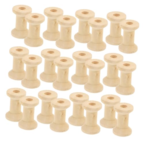 GARIOUANS 100 Stück Holzspulen Natürliche Unvollendete Garnspulen für DIY Handwerk Nähen und Stricken Kompatibel mit Nähmaschinen Robust und Vielseitig für Garnhalter und Bastelprojekte GARIOUANS 100 Stück Holzspulen Natürliche Unvollendete Garnspulen für DIY Handwerk Nähen und Stricken Kompatibel mit Nähmaschinen Robust und Vielseitig für Garnhalter und Bastelprojekte von GARIOUANS