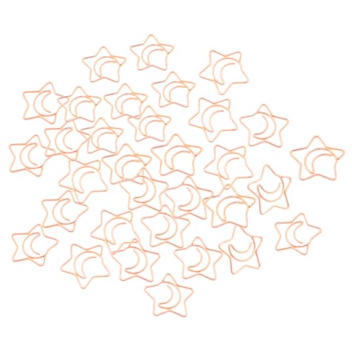 GARIOUANS 100 Stück Kleine Sternform Metallklammern Büroklammern für Dokumentenfixierung und Bastelarbeiten Roségold Kleine Aktenklammern für Schule und Büro GARIOUANS 100 Stück Kleine Sternform Metallklammern Büroklammern für Dokumentenfixierung und Bastelarbeiten Roségold Kleine Aktenklammern für Schule und Büro von GARIOUANS