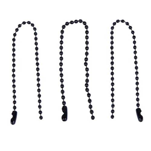 GARIOUANS 100 Stück Kugelkette aus Beschichtete Ball Chain Verstellbare Perlenkette für Anhänger DIY Schmuck Flaschenanhänger Hundemarken Langlebige Stahlkette GARIOUANS 100 Stück Kugelkette aus Beschichtete Ball Chain Verstellbare Perlenkette für Anhänger DIY Schmuck Flaschenanhänger Hundemarken Langlebige Stahlkette von GARIOUANS