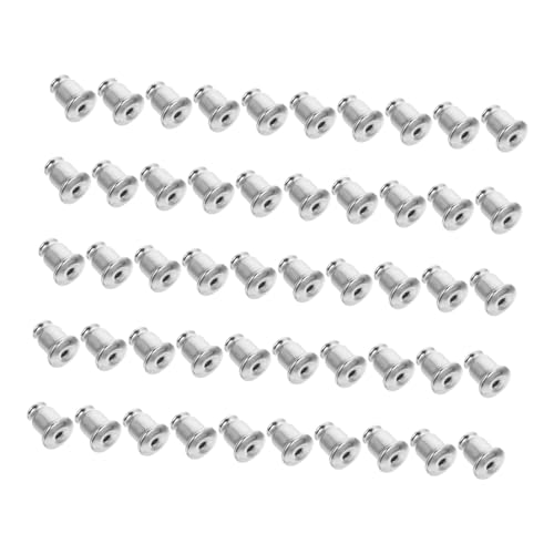 GARIOUANS 100 Stück Kupfer Ohrstecker Verschlüsse Langlebige und Sichere Earring Backs für DIY Schmuck Kompatibel mit Ohrstecker Haken und Creolen GARIOUANS 100 Stück Kupfer Ohrstecker Verschlüsse Langlebige und Sichere Earring Backs für DIY Schmuck Kompatibel mit Ohrstecker Haken und Creolen von GARIOUANS