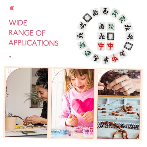 GARIOUANS 100 Stück Mahjong Perlen aus Polymer Clay mit Bunte Spacer Beads für DIY Armbänder und Halsketten Robuste Bastelperlen für Schmuckherstellung Kinderfreundliche Charms Vielseitiges GARIOUANS 100 Stück Mahjong Perlen aus Polymer Clay mit Bunte Spacer Beads für DIY Armbänder und Halsketten Robuste Bastelperlen für Schmuckherstellung Kinderfreundliche Charms Vielseitiges von GARIOUANS