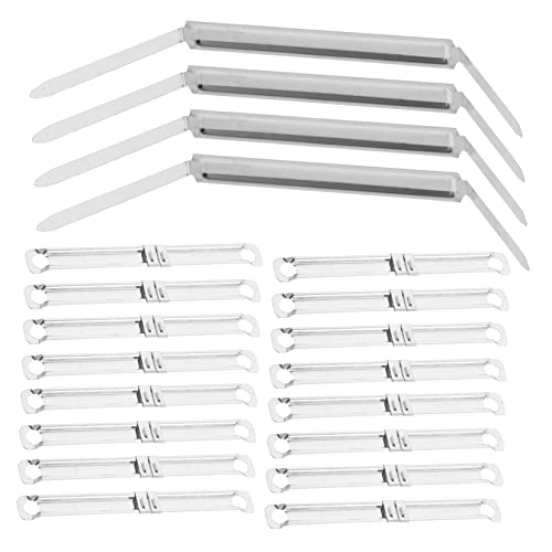 GARIOUANS 100 Stück Metall Binder Clips Praktische Büroklammern für Dokumente Scrapbooking und Planer Bindemechanismus für Ordnung im Büro und Zuhause von GARIOUANS